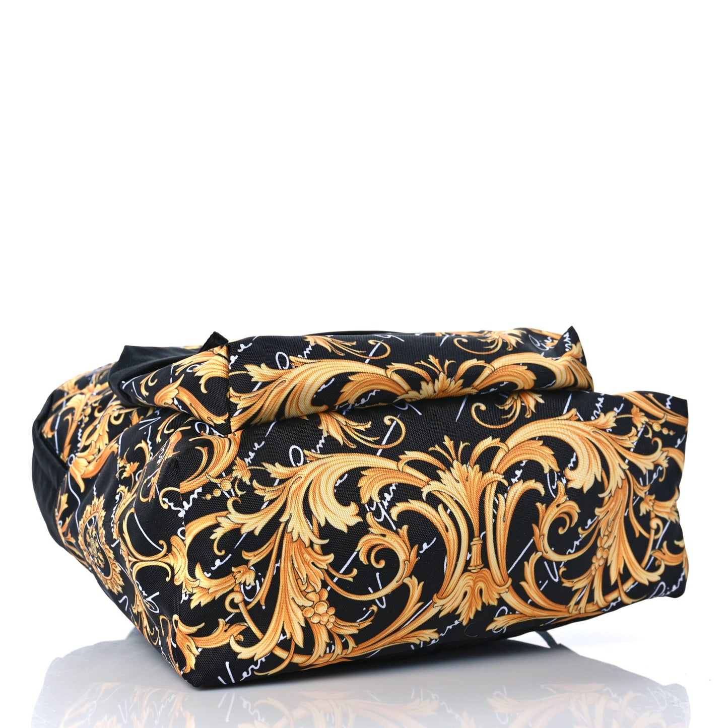 Nylon Barocco Signature Print Backpack Black