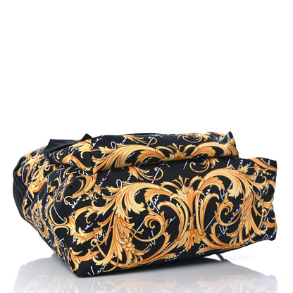 Versace Nylon Barocco Signature Print Backpack Black 3 of 7