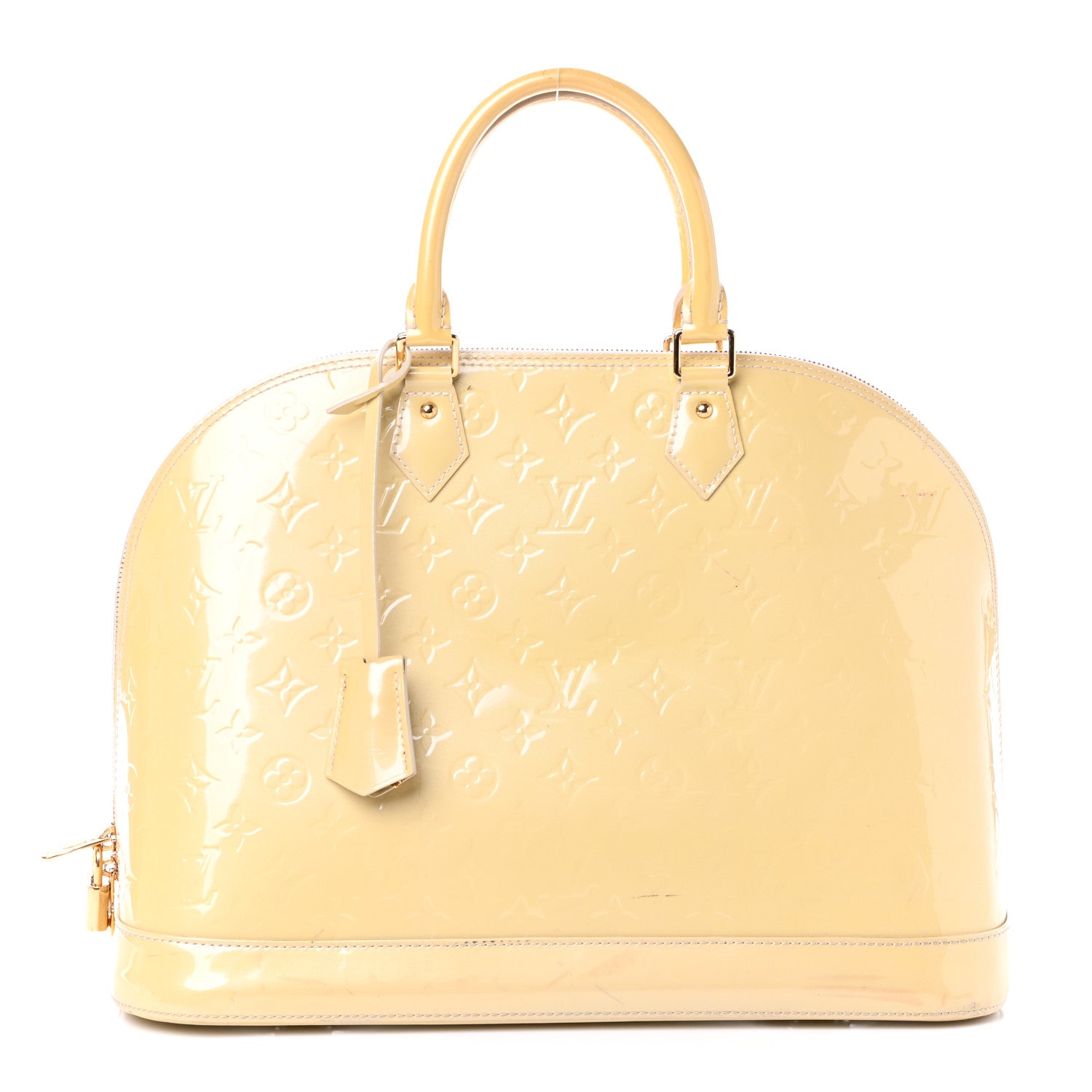 Louis Vuitton Vernis Alma GM Blanc Corail 1 of 12