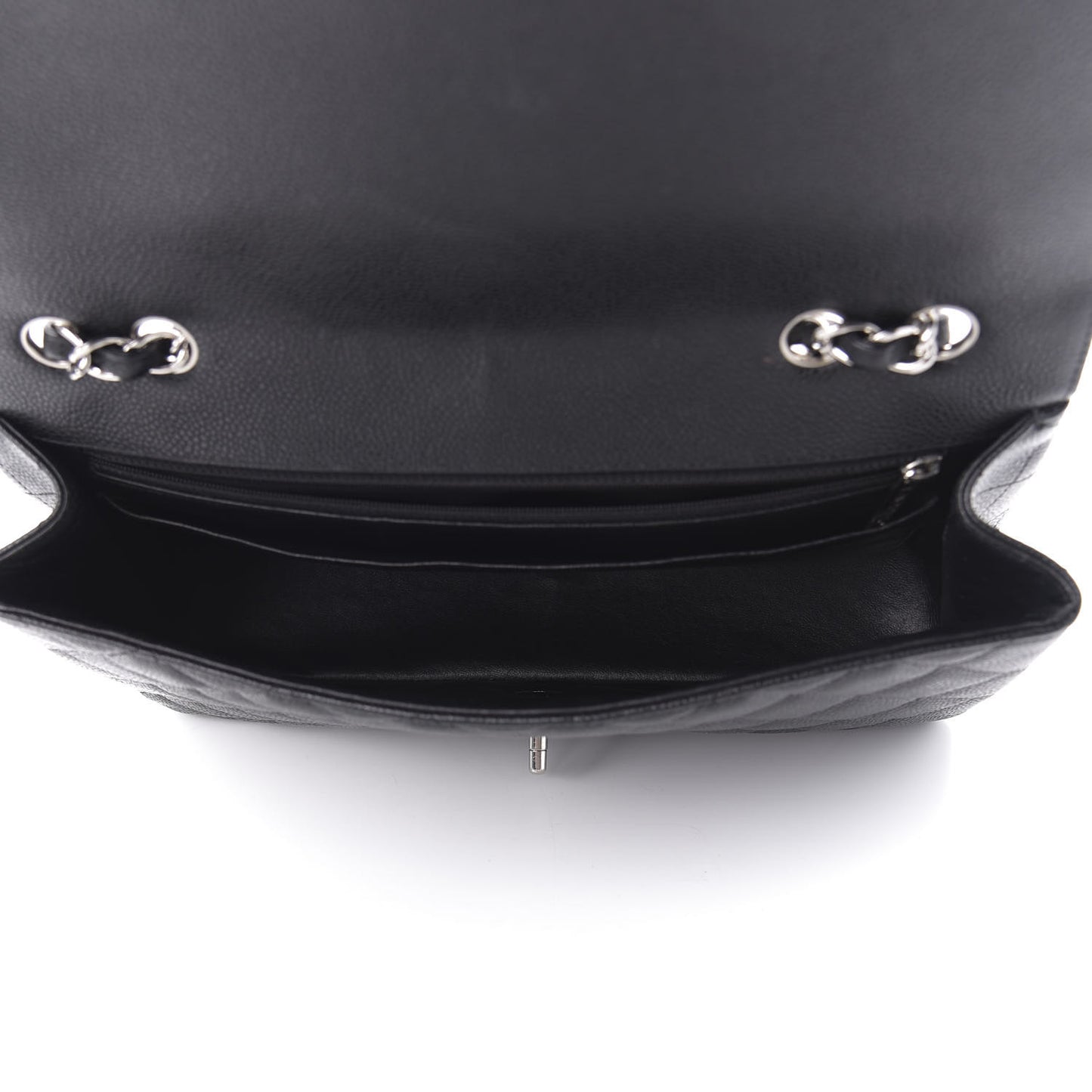 Caviar Quilted Jumbo Single Flap Black