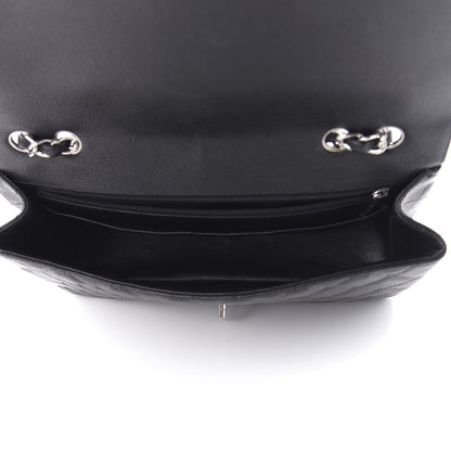 Chanel Caviar Quilted Jumbo Single Flap Black 5 of 11