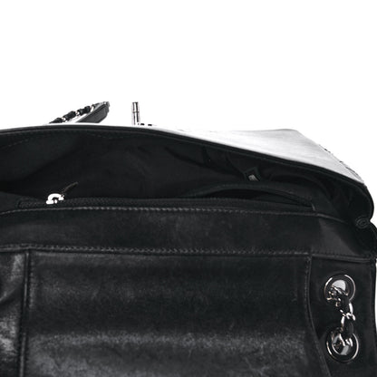 Chanel Sheepskin Quilted Vintage Mademoiselle Flap Black 4 of 14