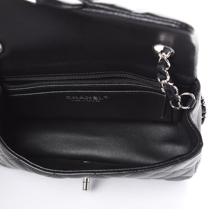 Chanel Lambskin Quilted Mini Rectangular Flap Black 7 of 10