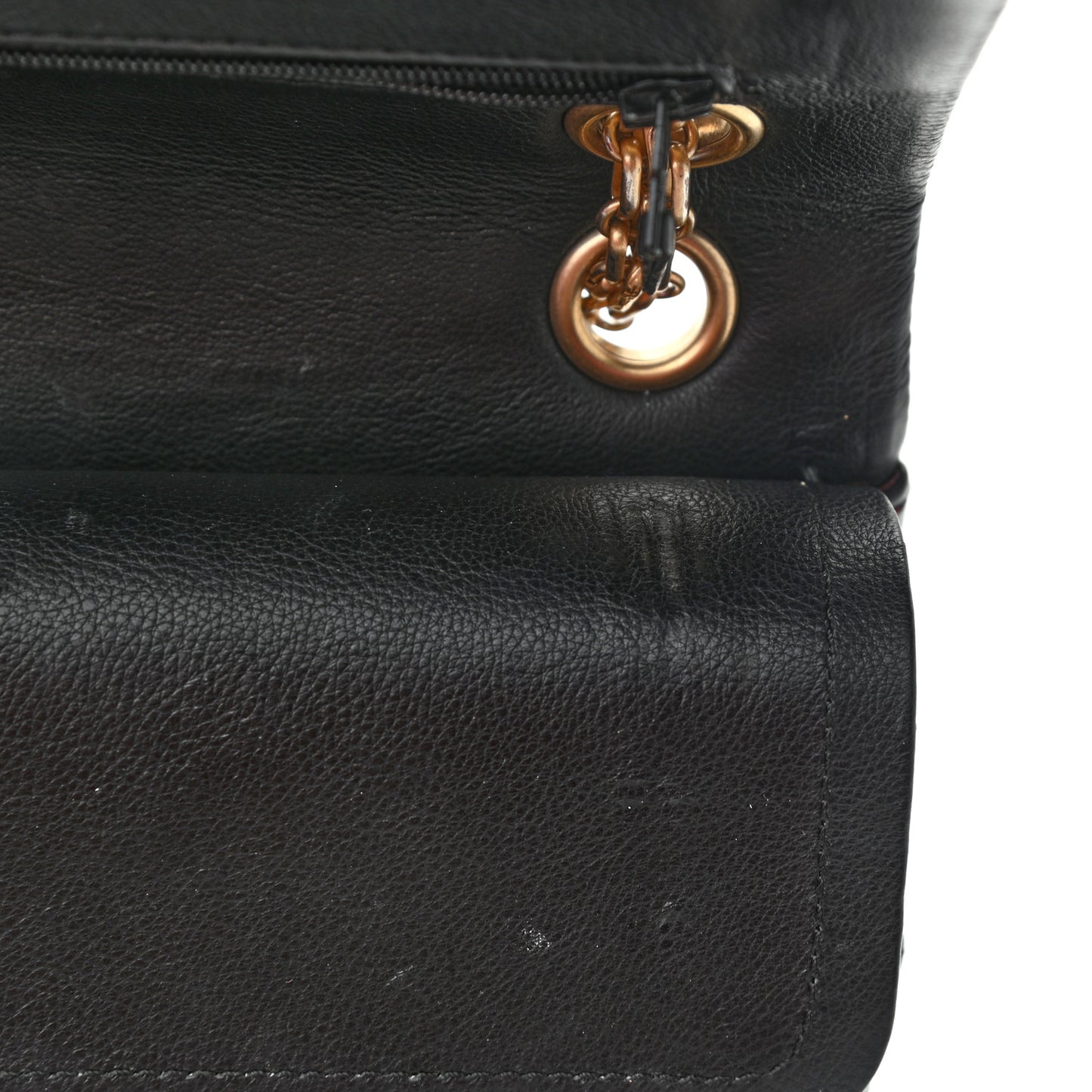 Sheepskin Chevron Quilted 2.55 Reissue 226 Flap Black