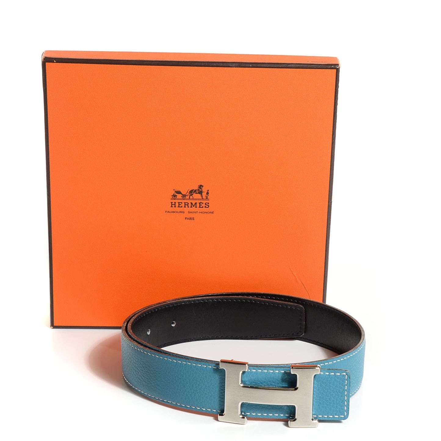 Box Togo 32mm H Belt 65 Noir Blue Jean