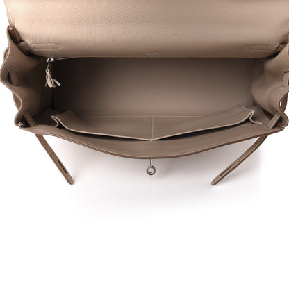 Hermes Swift Grain d'H Ghillies Kelly 35 Argile 5 of 10
