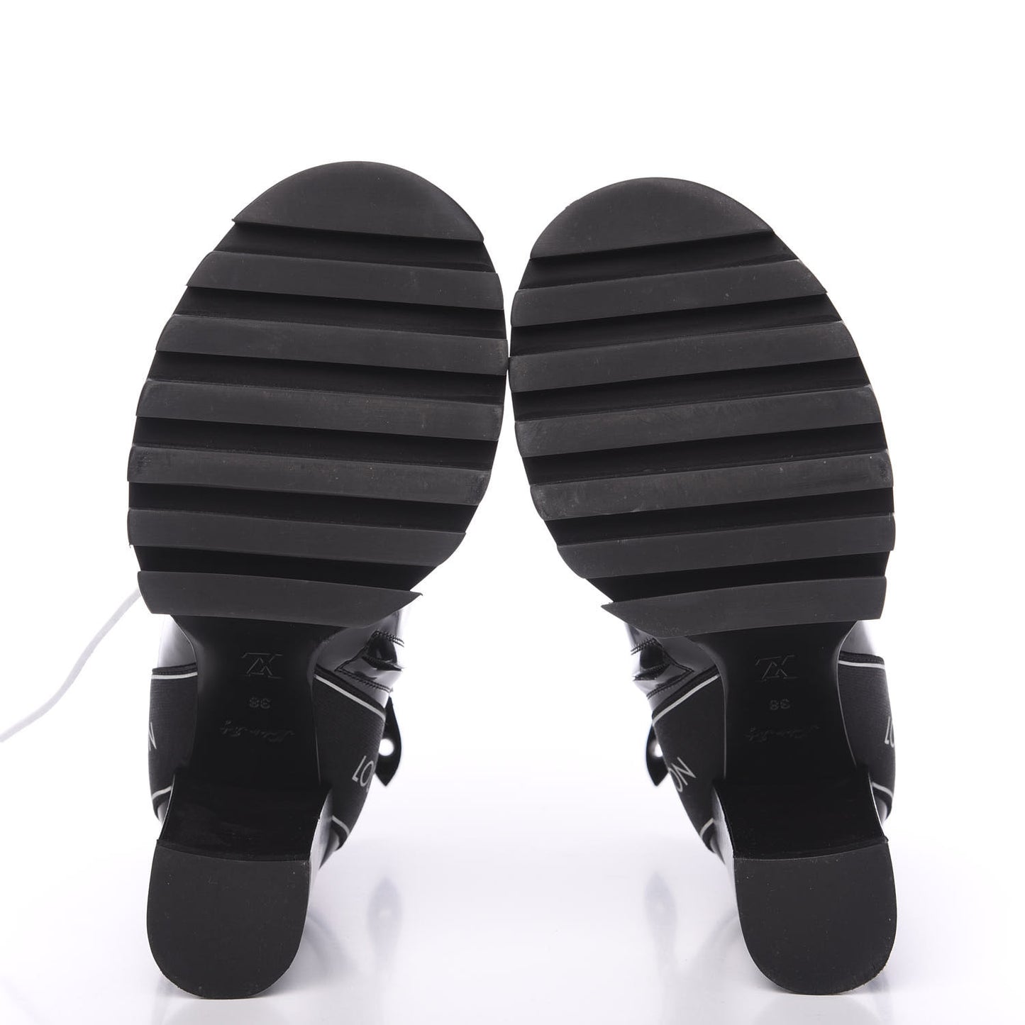 Glazed Calfskin Star Trail Ankle Boots 38 Black