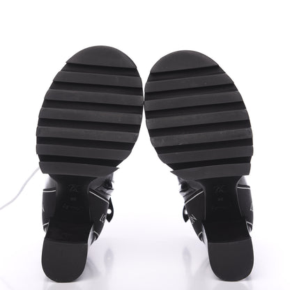 Louis Vuitton Glazed Calfskin Star Trail Ankle Boots 38 Black 5 of 7