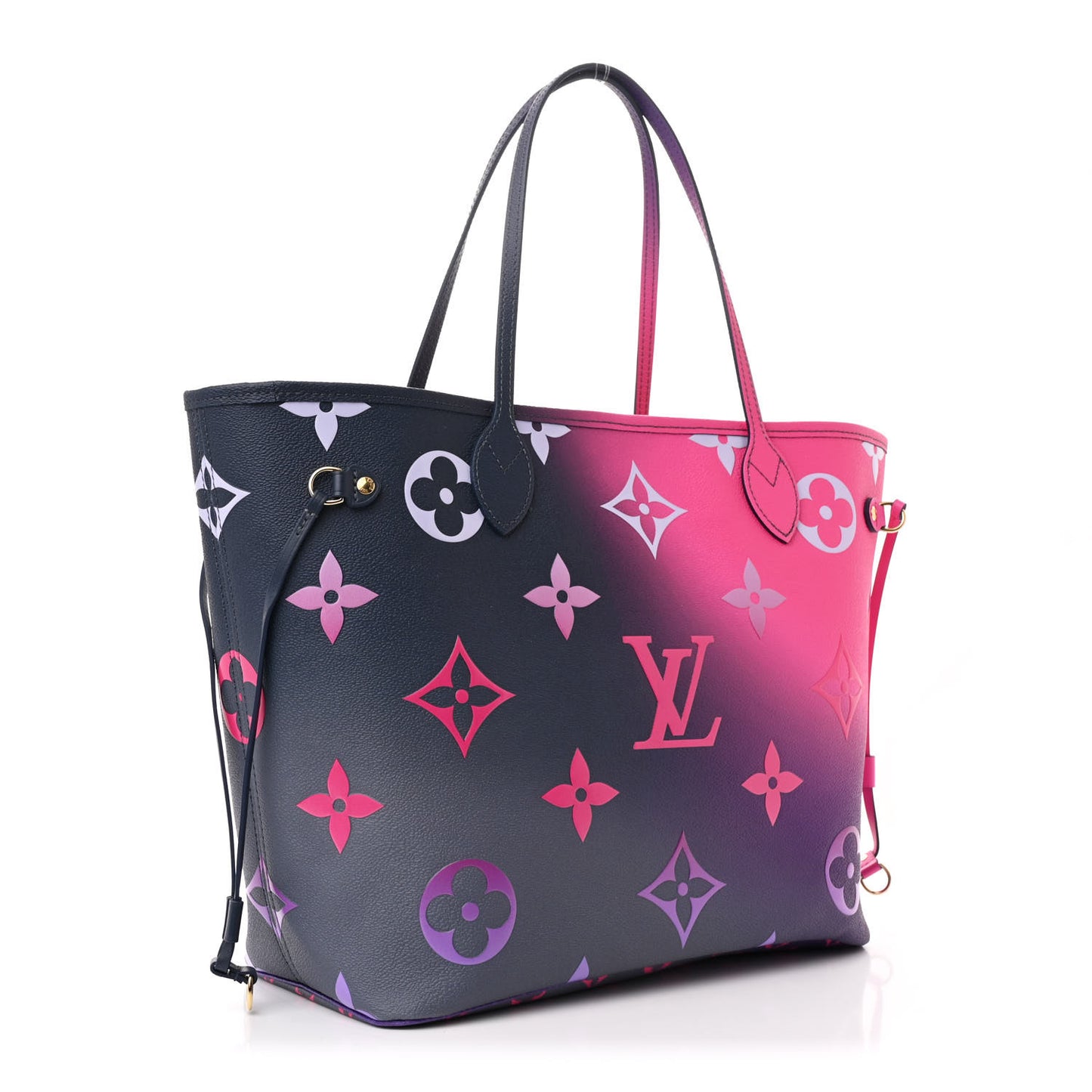 Monogram Giant Spring In The City Neverfull MM Midnight Fuchsia