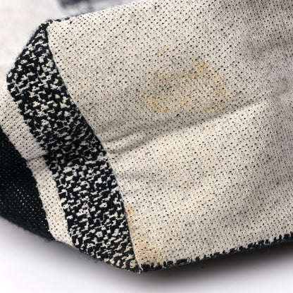 Christian Dior Canvas Print Cruise Tote Ivory Black 11 of 11