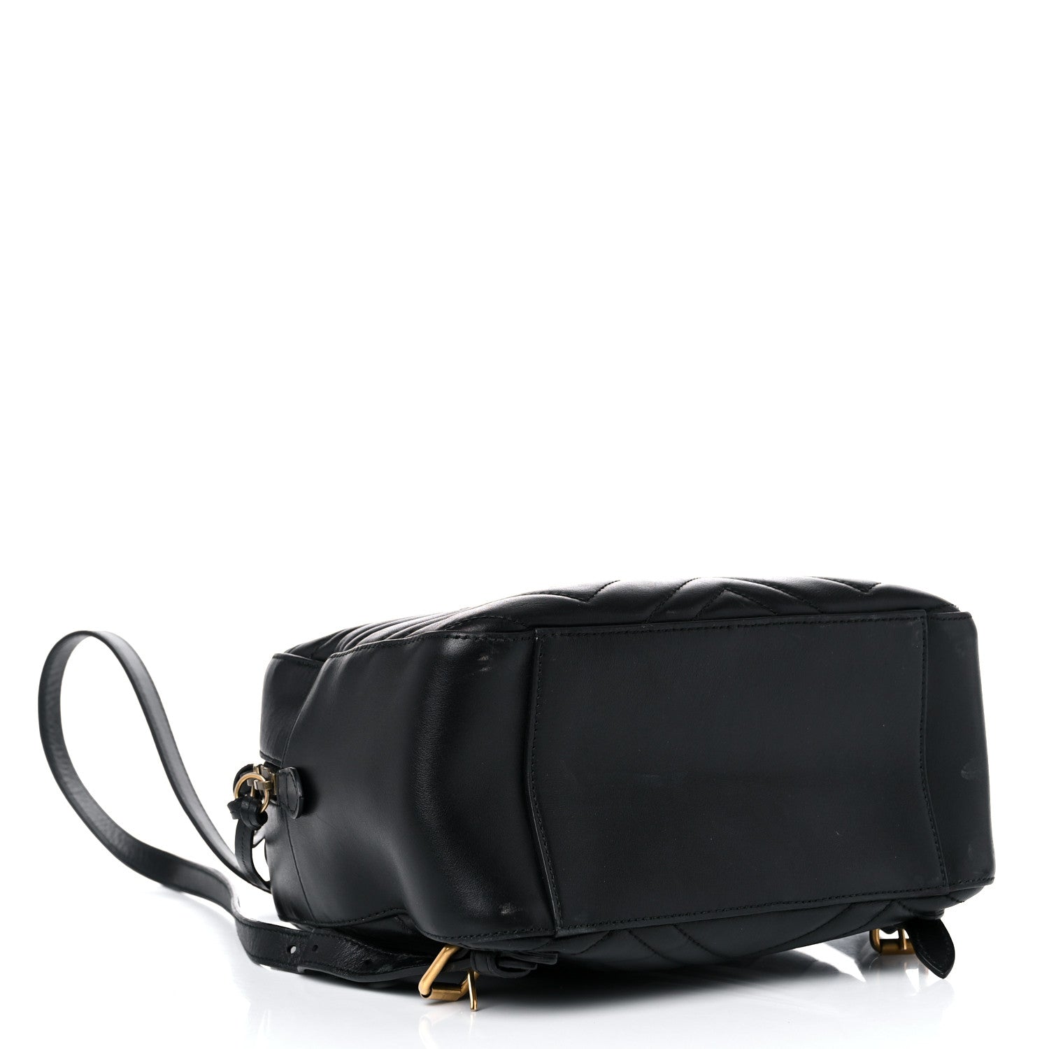 Gucci Calfskin Matelasse GG Marmont Dome Backpack Black 4 of 24