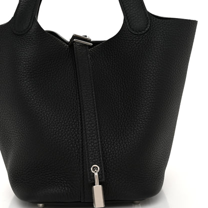 Hermes Taurillon Clemence Picotin Lock 18 PM Black 8 of 11