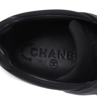 Chanel Calfskin CC Sneakers 39.5 Black White 7 of 9