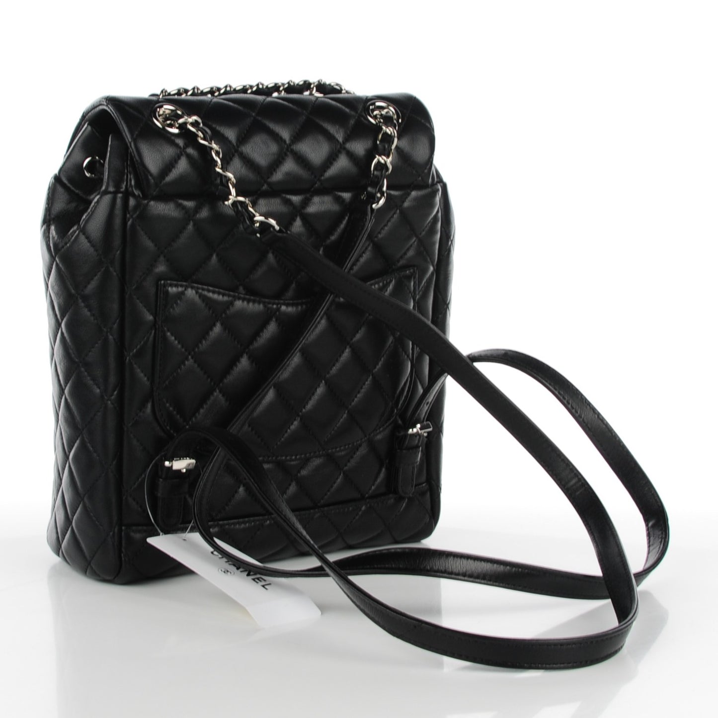 Lambskin Quilted Small Urban Spirit Backpack Black
