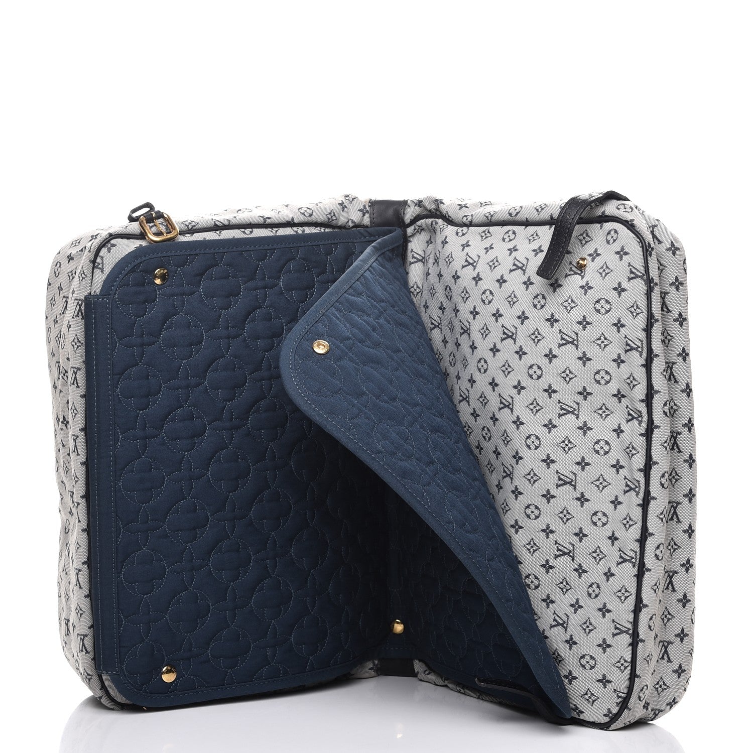 Louis Vuitton Mini Lin Sac a Langer Diaper Bag Blue 9 of 12