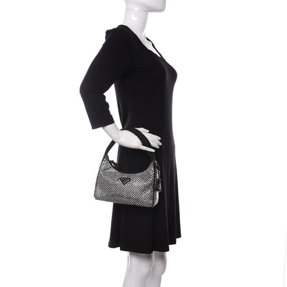 Prada Satin Crystal Mini Re-Edition 2000 Bag Cristal 2 of 8