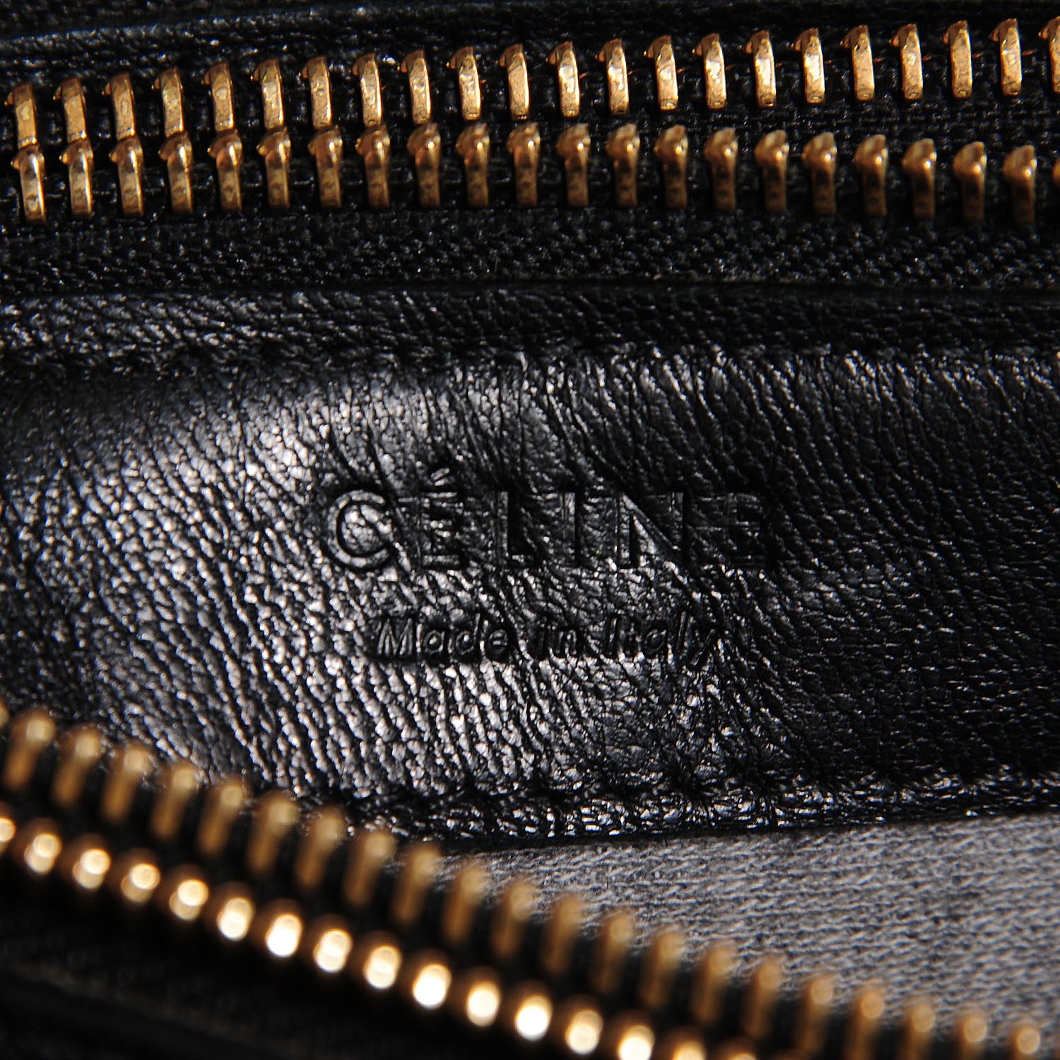 Celine Lambskin Large Trio Crossbody Bag Black 7 of 8