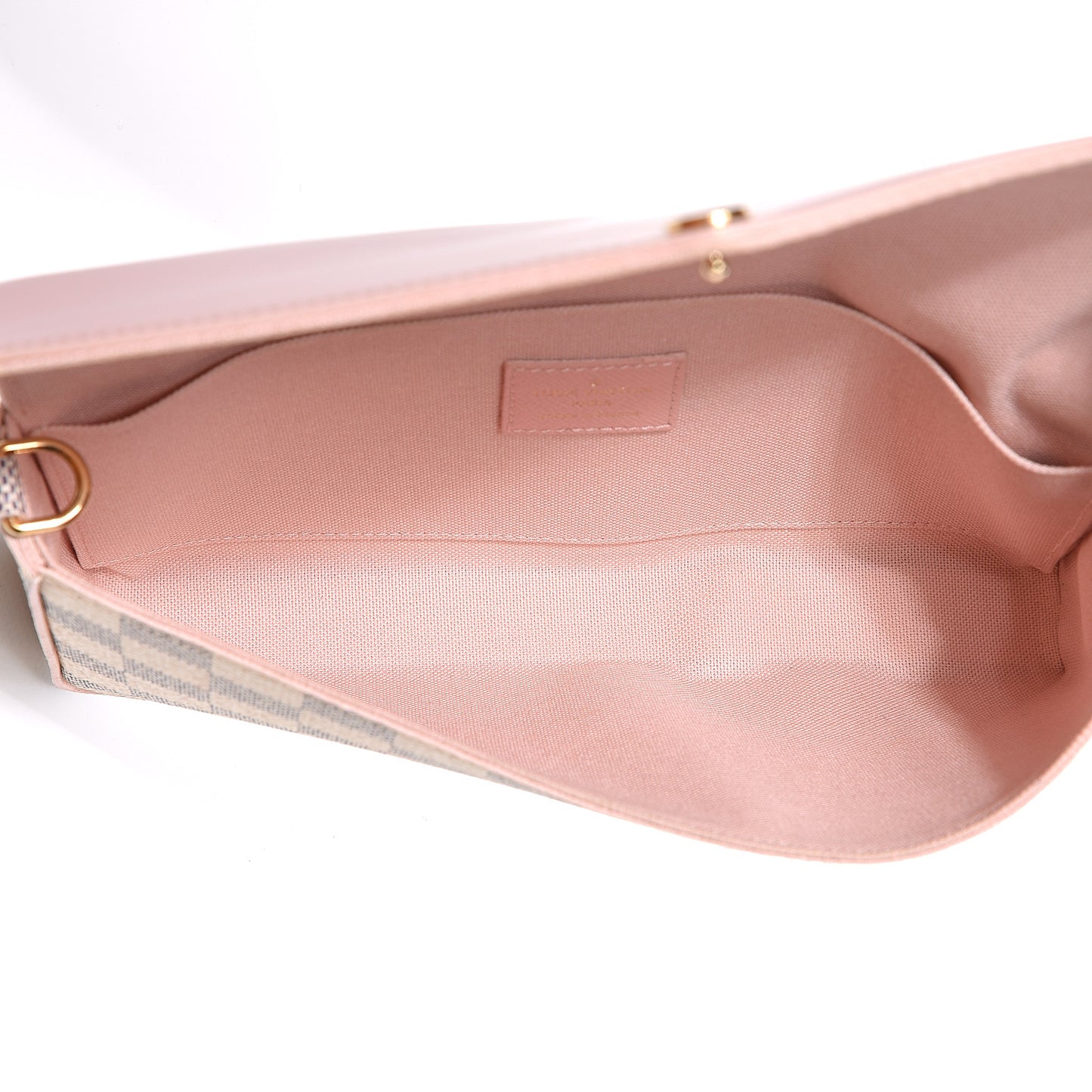 Damier Azur Calfskin Pochette Felicie Eau de Rose