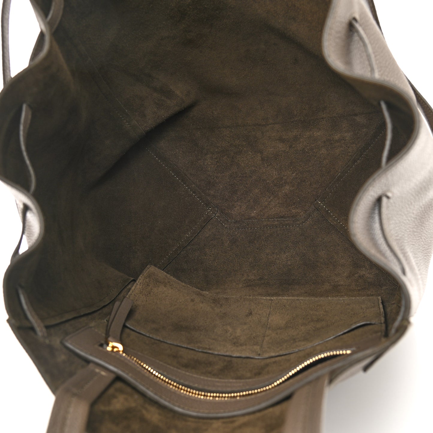 Soft Grained Calfskin Small Belt Cabas Phantom Taupe