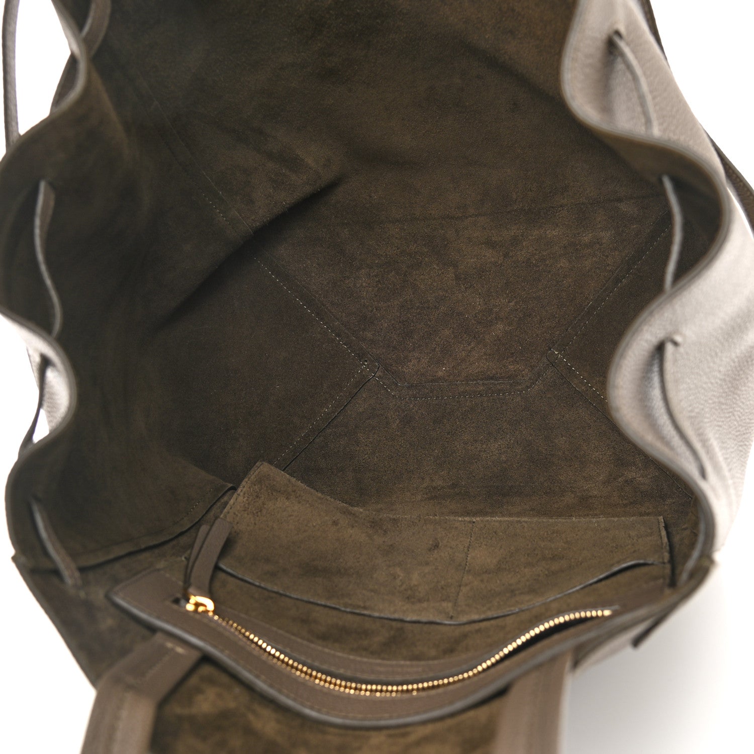 Celine Soft Grained Calfskin Small Belt Cabas Phantom Taupe 5 of 8