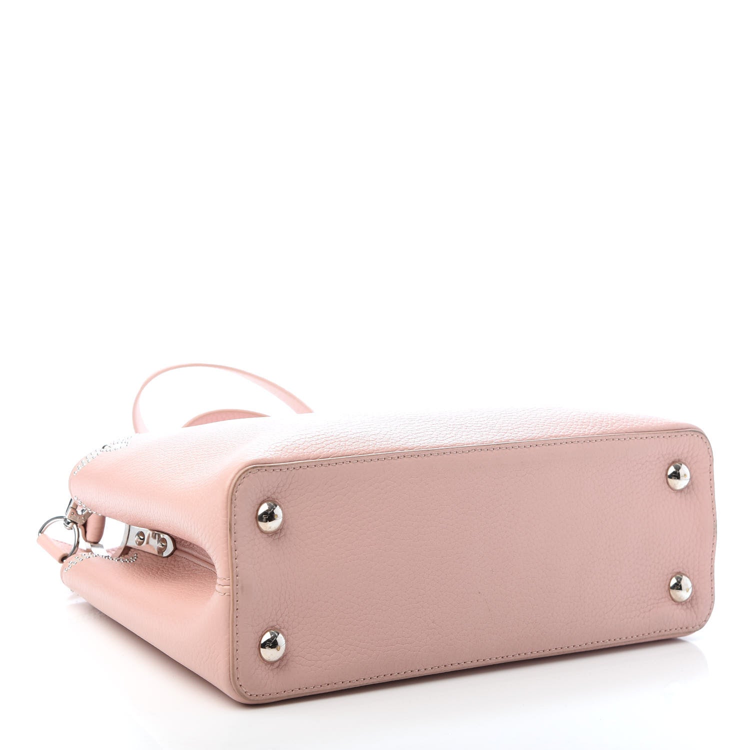Louis Vuitton Taurillon Flowers Capucines PM Magnolia 4 of 9