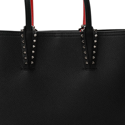 Christian Louboutin Calfskin Empire Spikes Small East West Cabata Tote Black 9 of 11