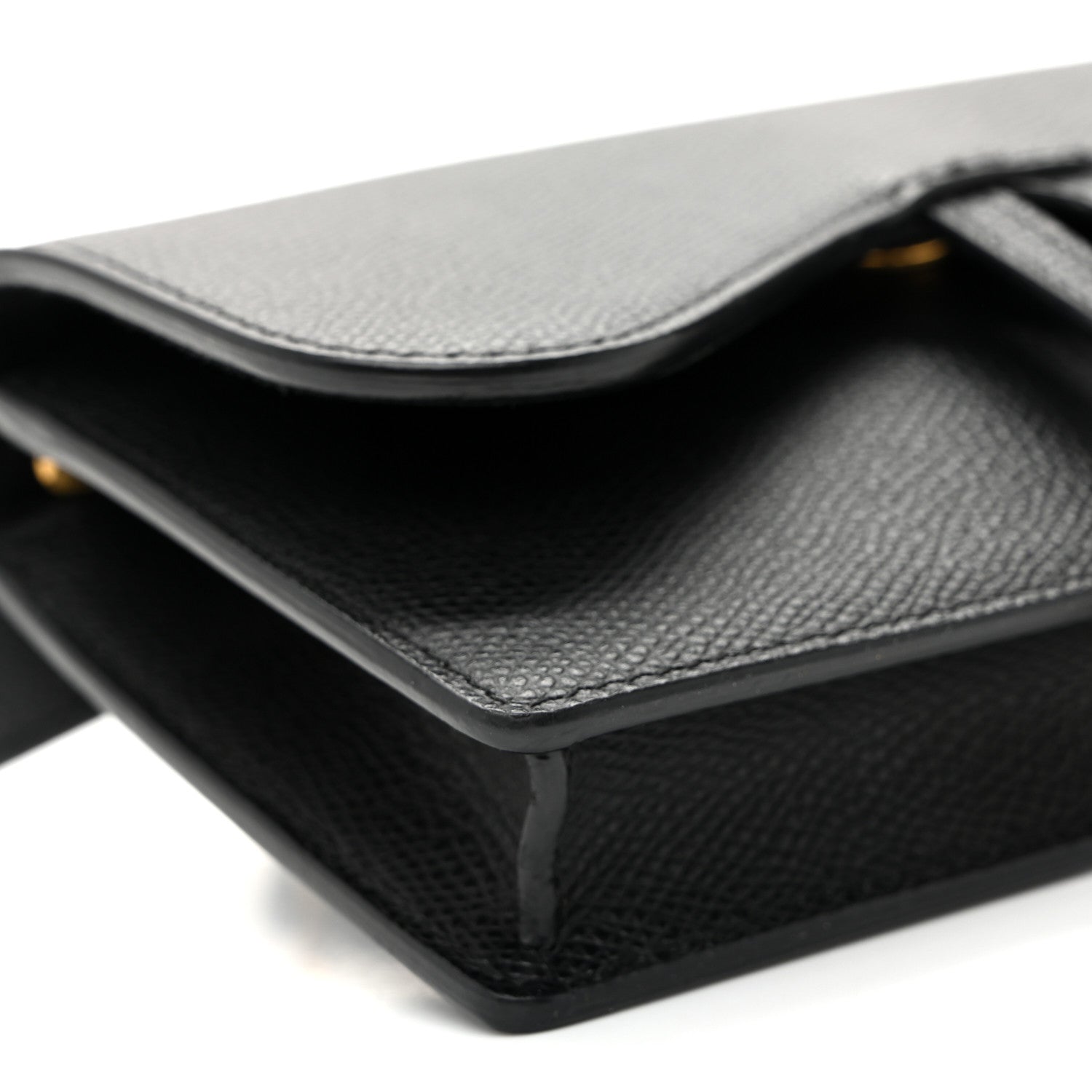 Christian Dior Grained Calfskin Saddle Belt Bag Black 8 of 9