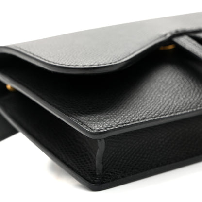 Christian Dior Grained Calfskin Saddle Belt Bag Black 8 of 9