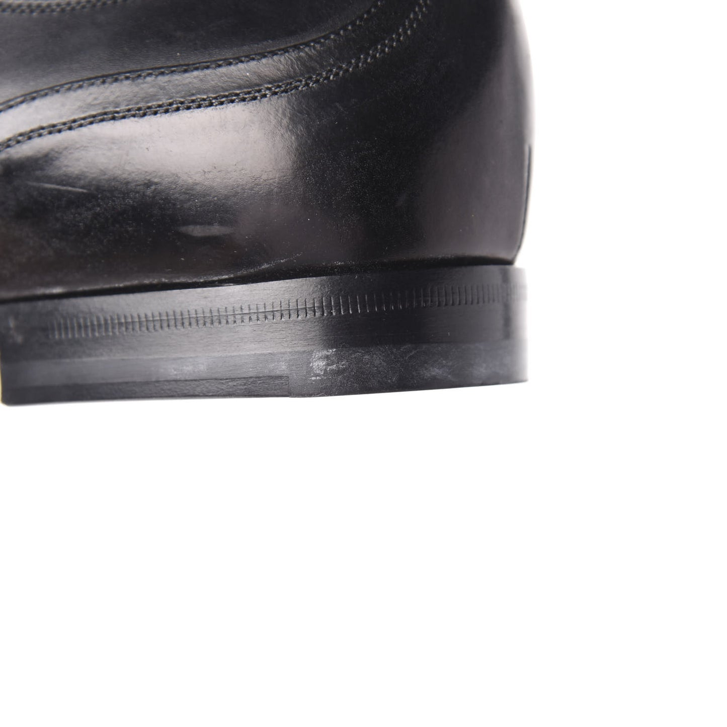Calfskin Mens Wingtip Oxford Loafers 9 Black