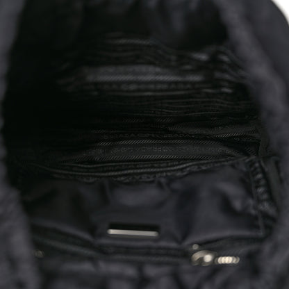 Prada Tessuto Nylon Quilted Double Buckle Backpack Black 5 of 11