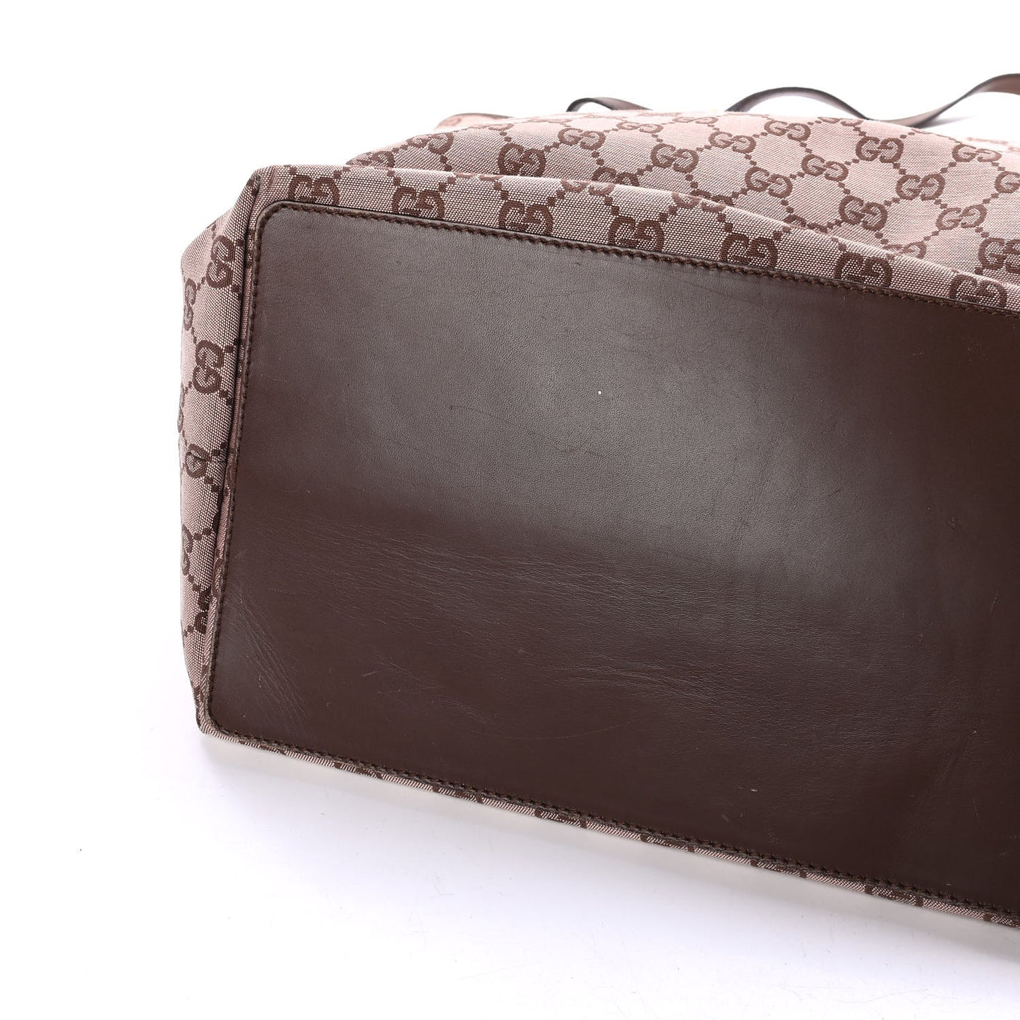 Monogram Large Bucket Tote Dark Brown