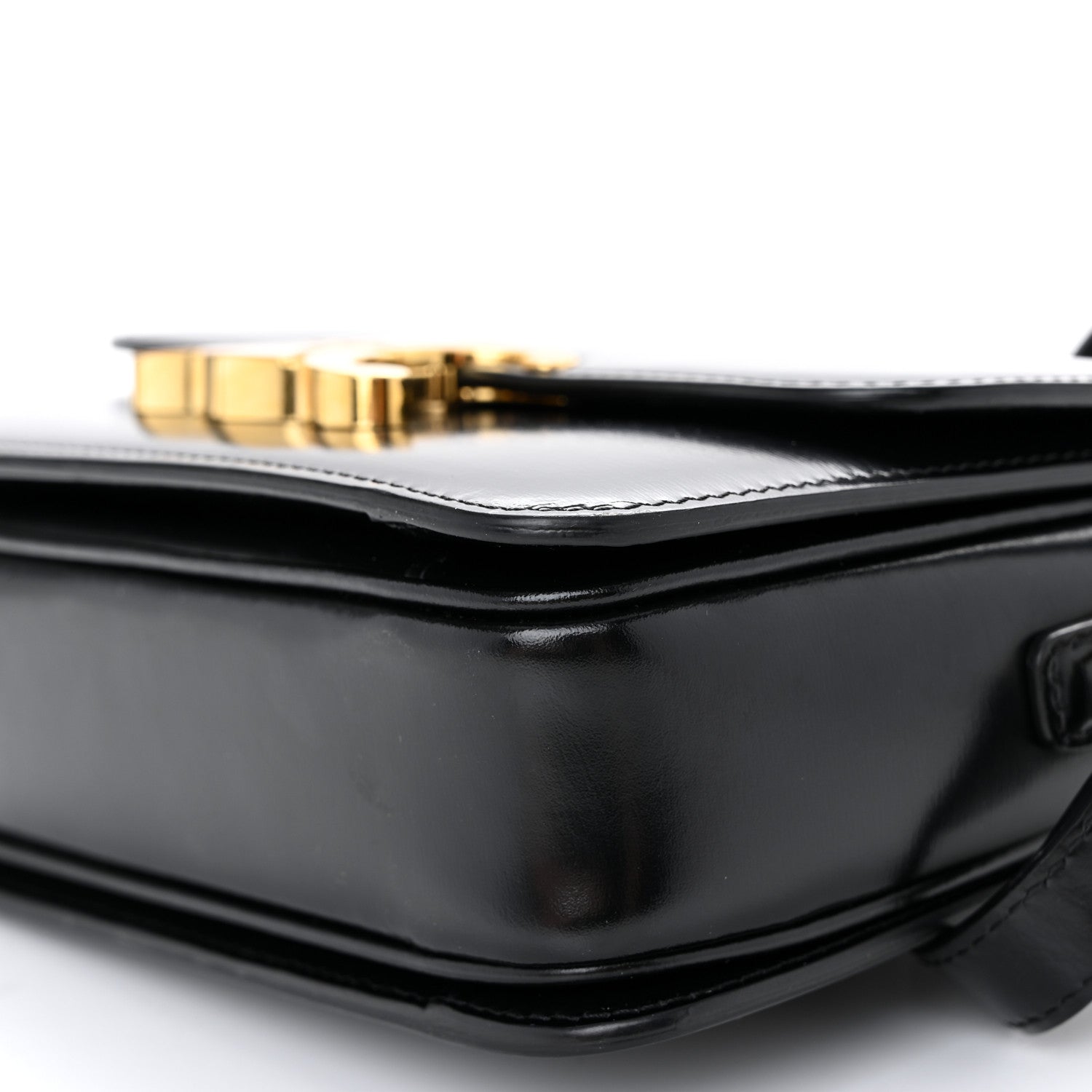 Celine Shiny Calfskin Teen Triomphe Black 9 of 9