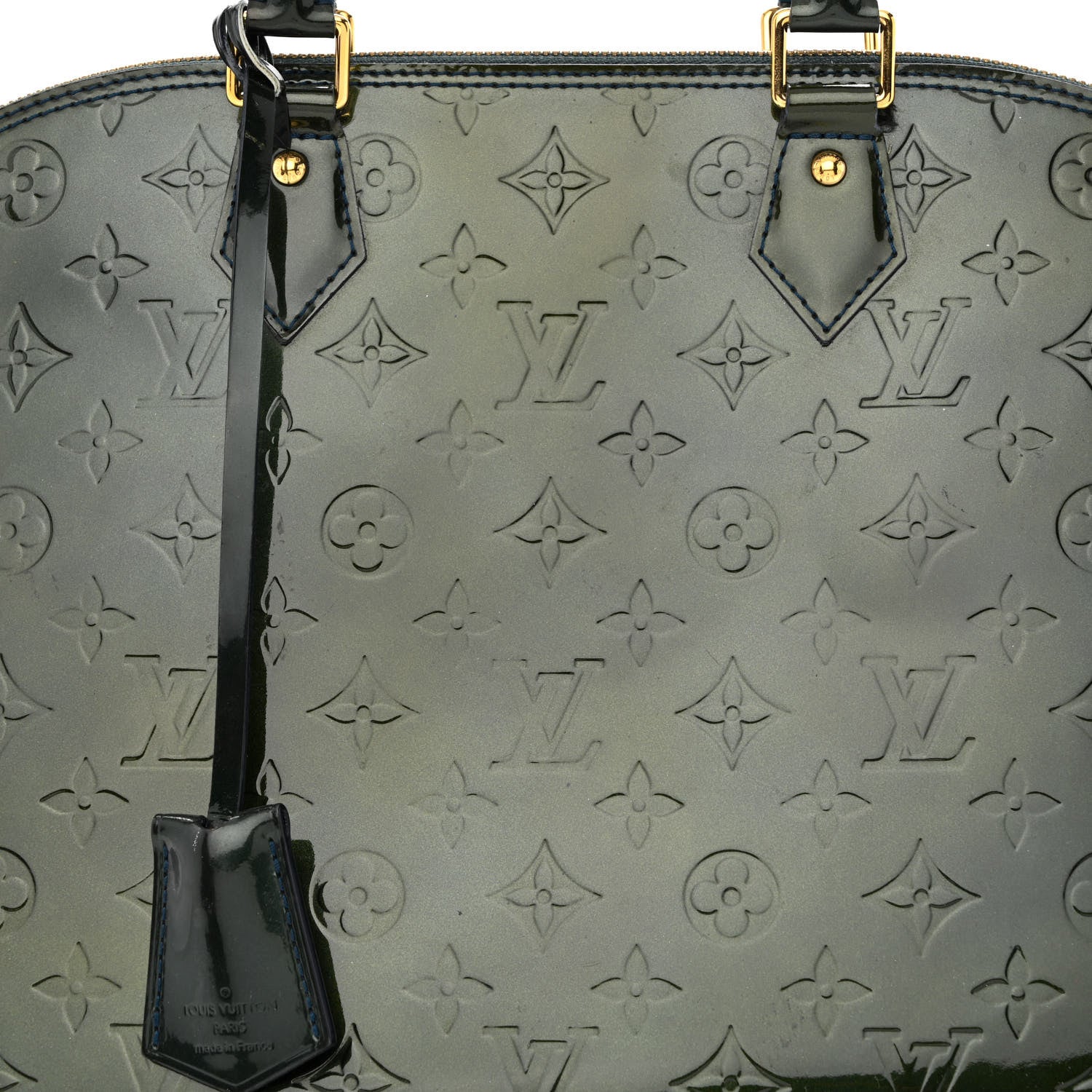 Louis Vuitton Vernis Alma GM Blue Nuit 8 of 13