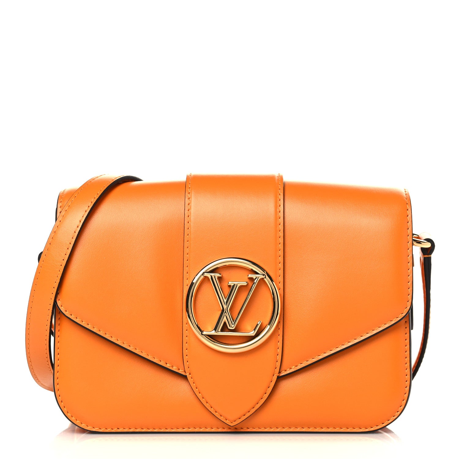 Louis Vuitton Smooth Calfskin LV Pont 9 Summer Gold 1 of 8