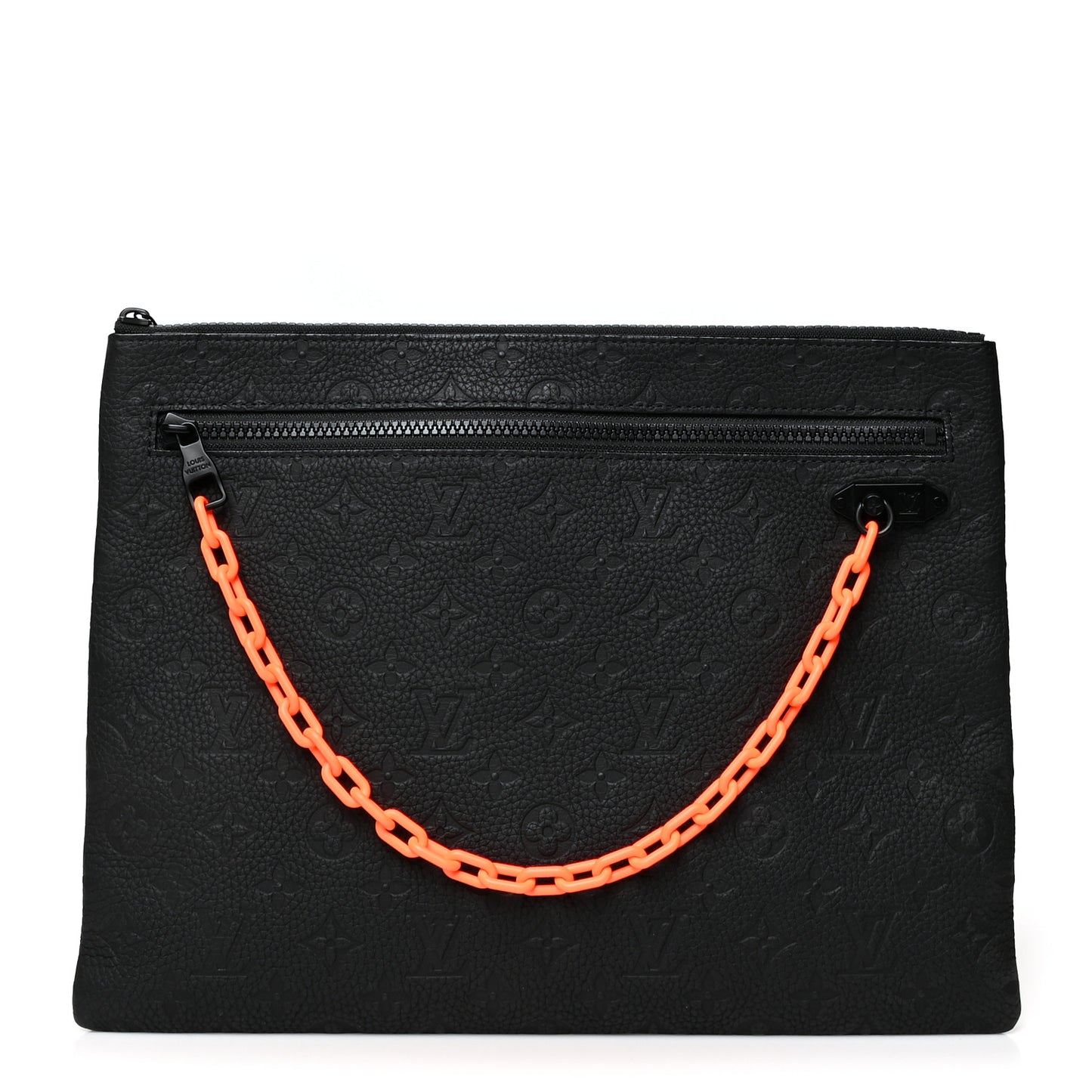 Taurillon Monogram Solar Ray A4 Pouch Black