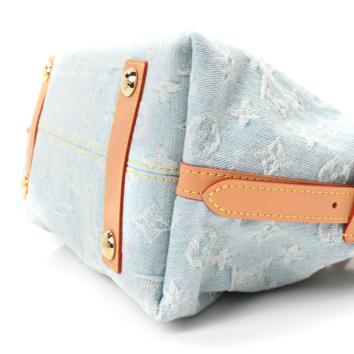 Louis Vuitton Monogram Denim CarryAll PM Sky Blue 10 of 10