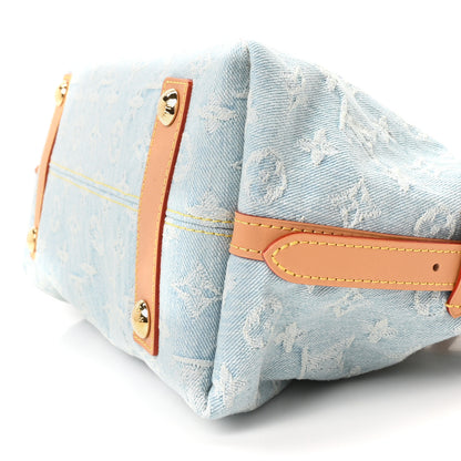 Louis Vuitton Monogram Denim CarryAll PM Sky Blue 10 of 10