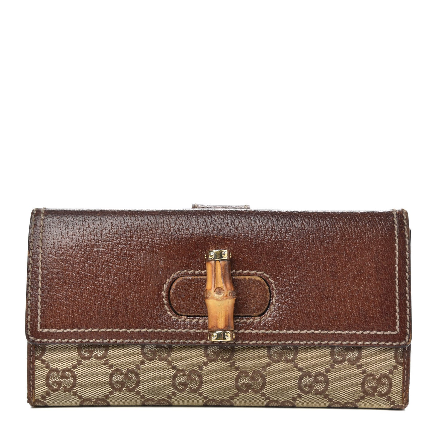 Monogram Bamboo Continental Wallet Brown