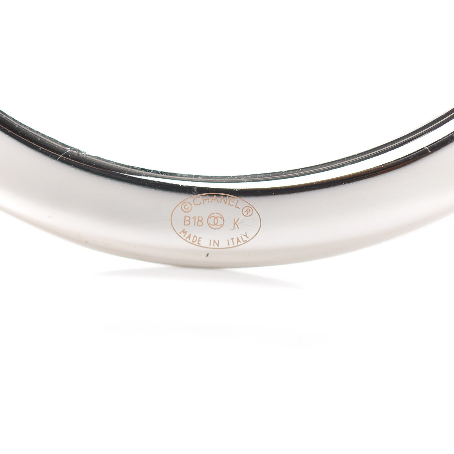 Chanel Lambskin Baguette Crystal Logo Brooch Black Silver 4 of 5