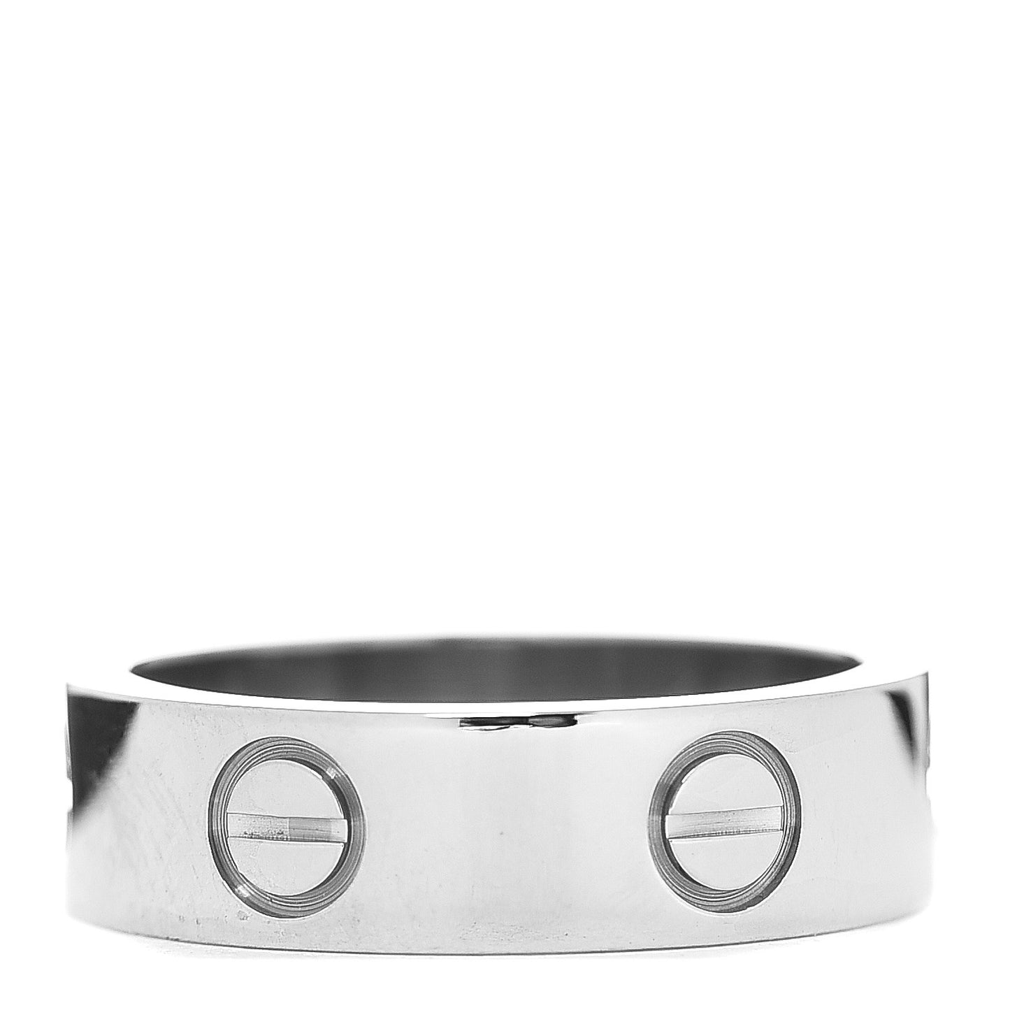 18K White Gold 5.5mm LOVE Ring 52 6