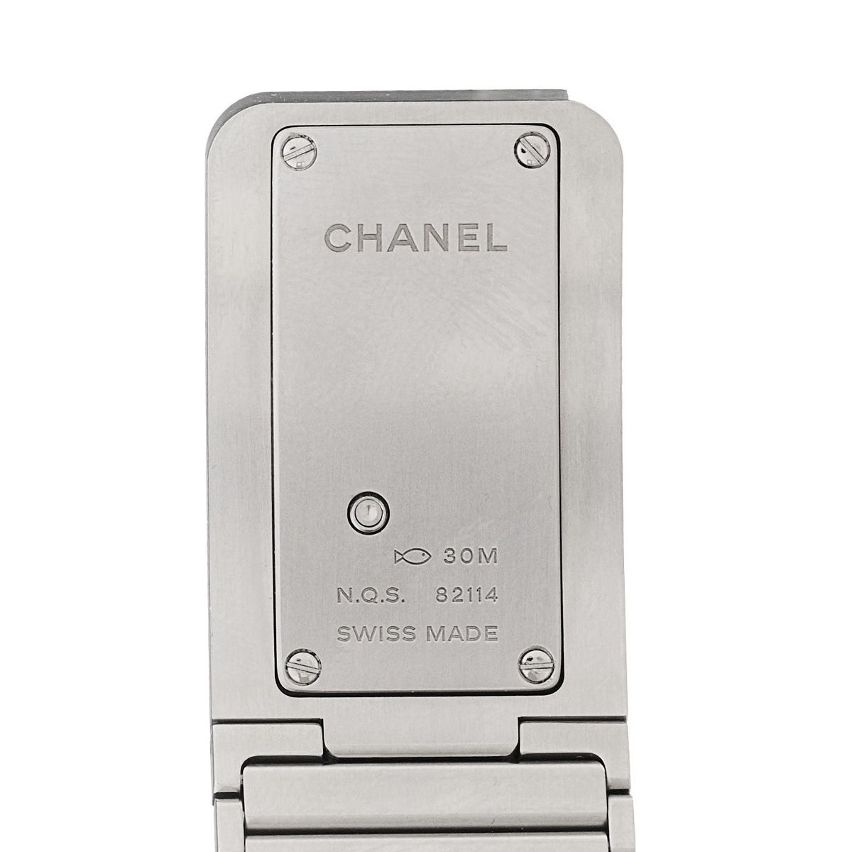 Chanel Stainless Steel Diamond Pave 21.5mm Code Coco Quartz Watch 4 of 5