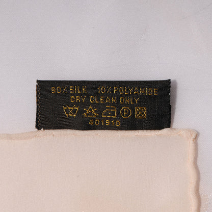 Louis Vuitton Silk Polyamide Glitter Monogram Shawl Beige 5 of 5