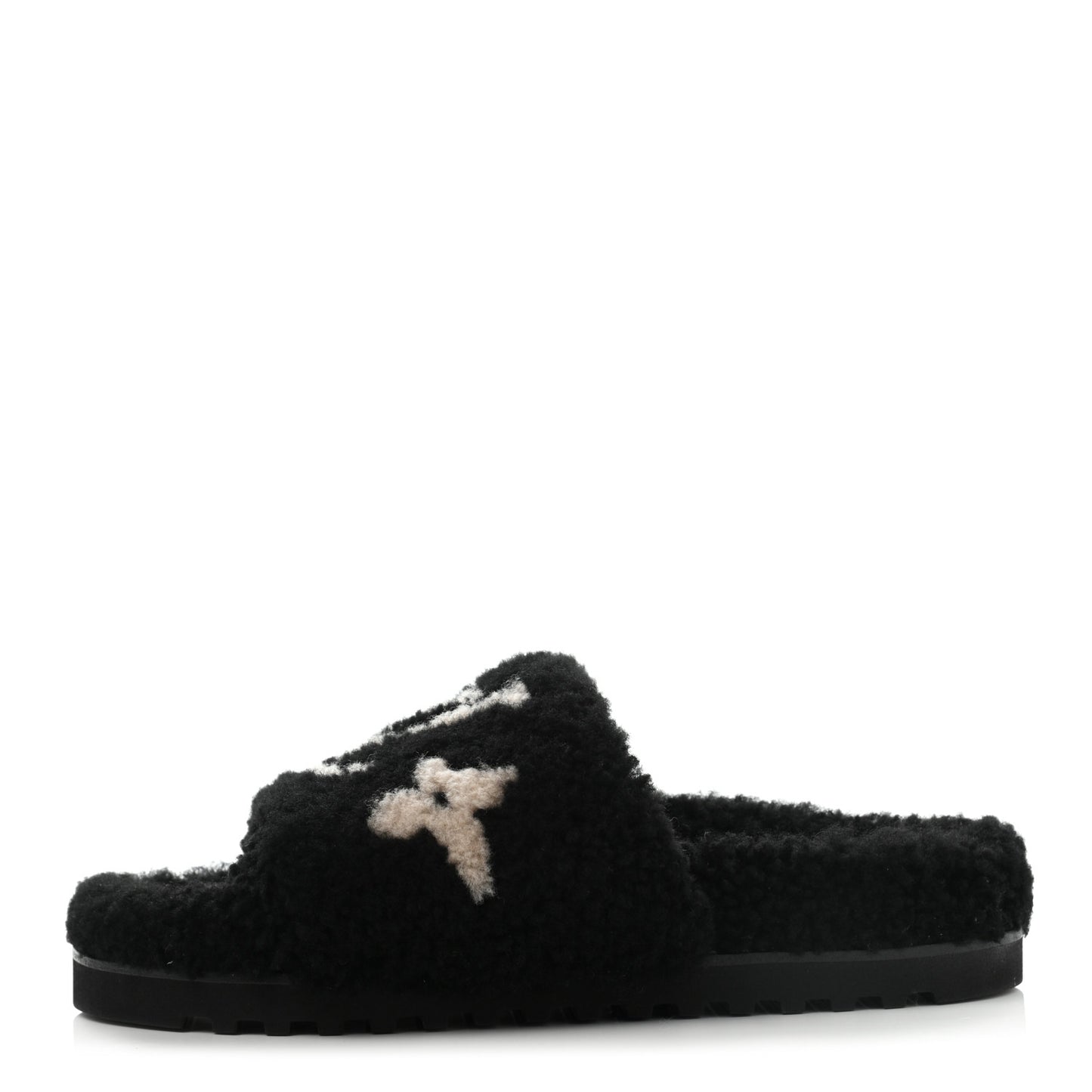 Shearling Paseo Flat Comfort Mule 39 Black