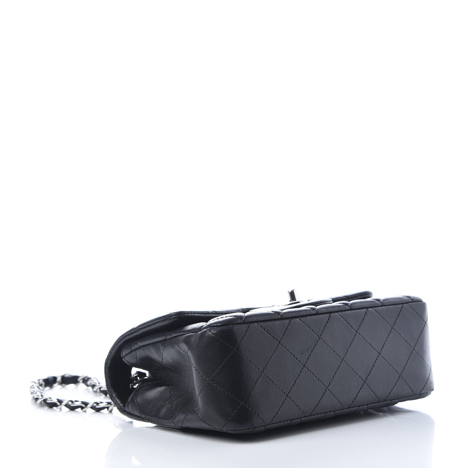 Chanel Lambskin Quilted Mini Rectangular Flap Black 4 of 10