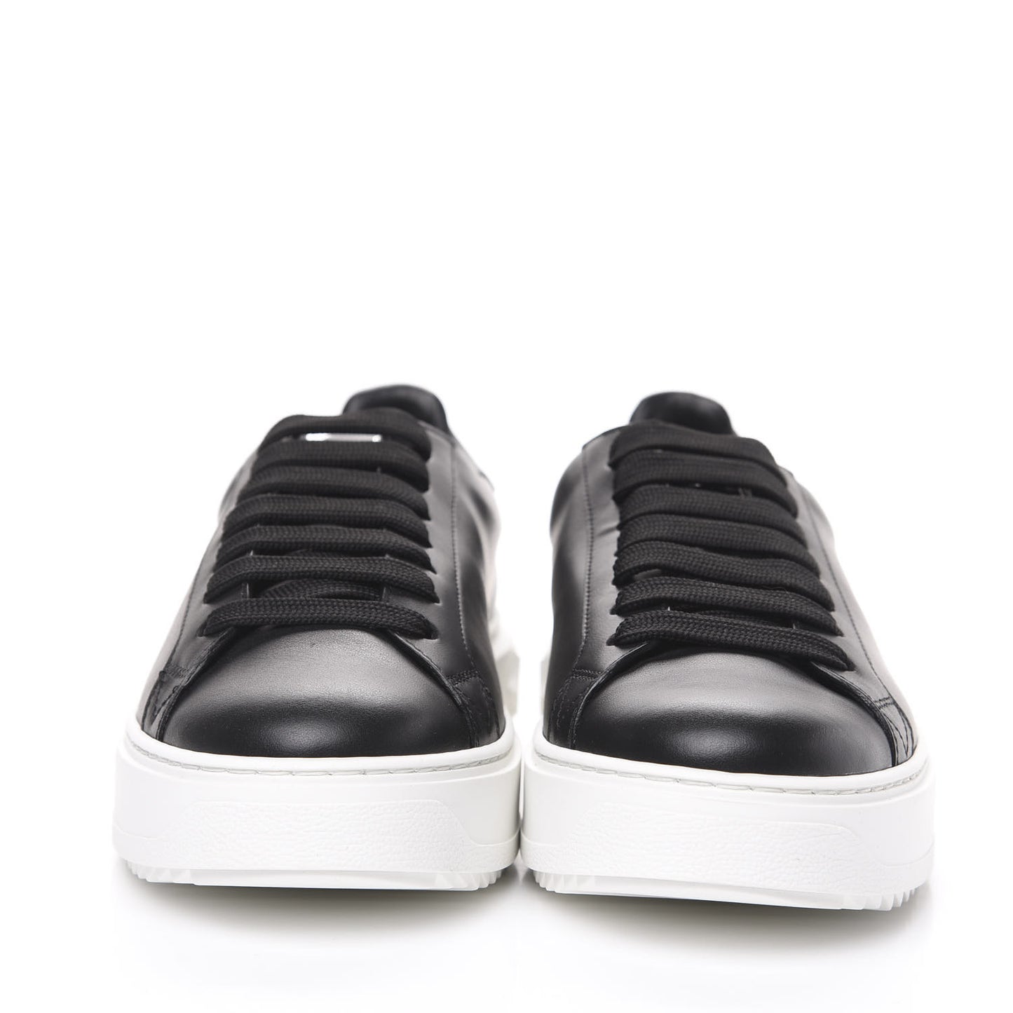 Calfskin Time Out Sneakers 41 Black