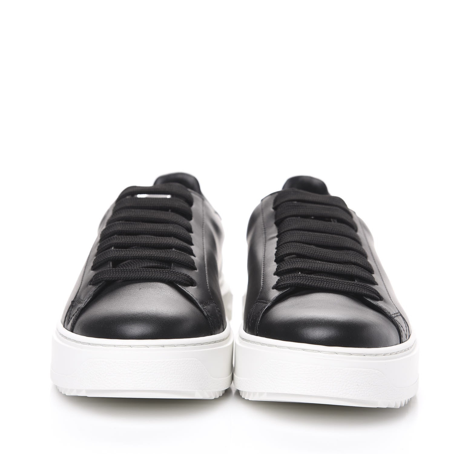 Louis Vuitton Calfskin Time Out Sneakers 41 Black 2 of 7