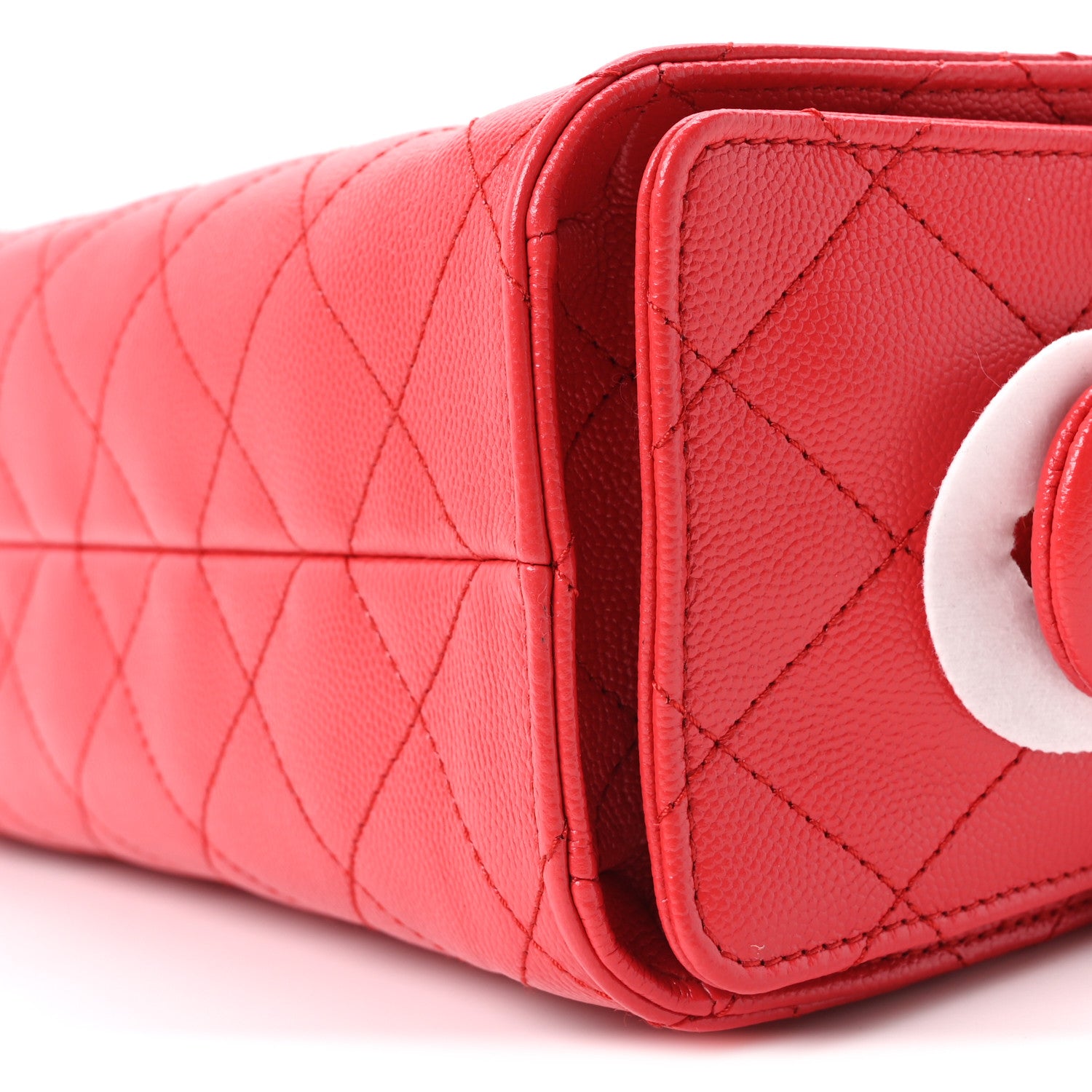 Chanel Caviar Quilted Mini Chanel 25 Handbag Dark Red 10 of 11