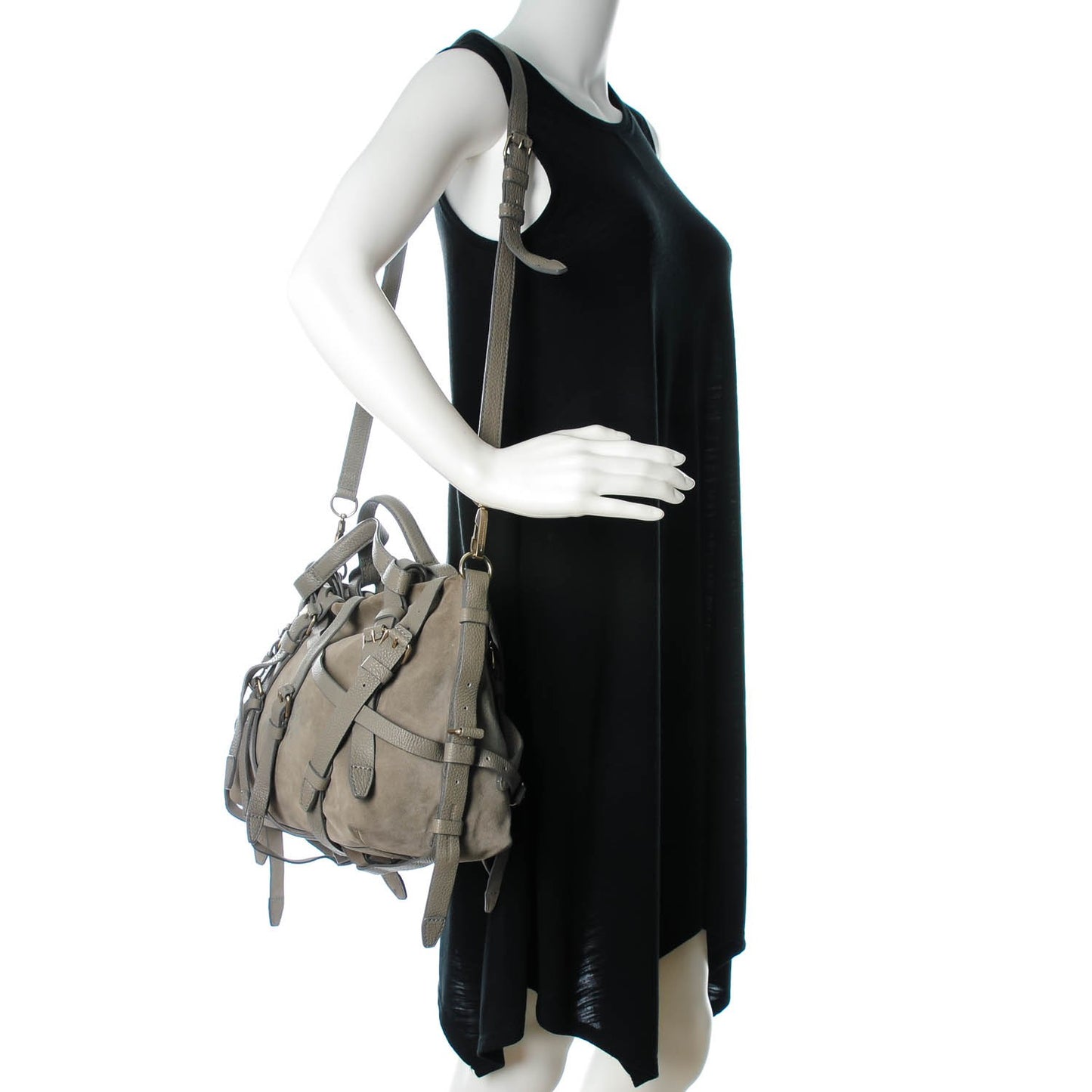 Suede Kirsten Satchel Grey