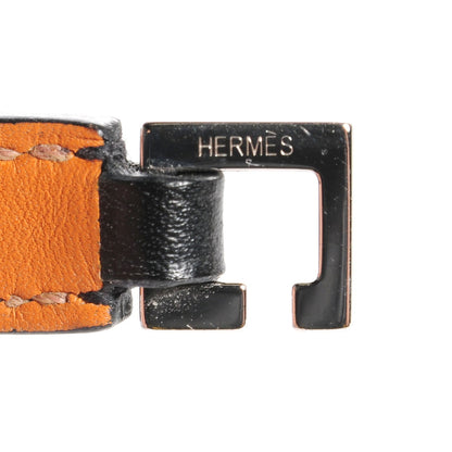 Hermes Chamonix Rivale Double Tour Bracelet XS Black 5 of 7