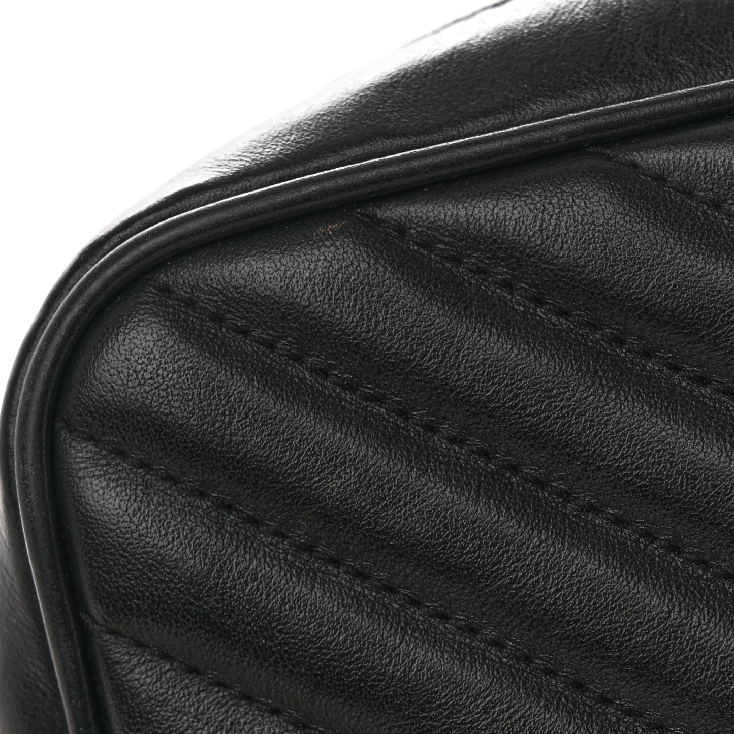 Calfskin Matelasse Monogram Lou Camera Bag Black